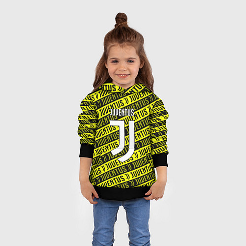 Детская толстовка Juventus pattern fc / 3D-Черный – фото 4