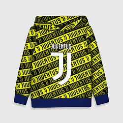 Толстовка-худи детская Juventus pattern fc, цвет: 3D-синий