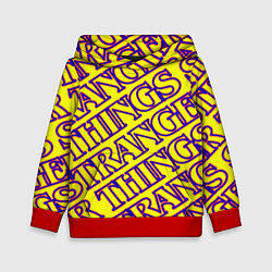 Толстовка-худи детская Stranger Things serials, цвет: 3D-красный