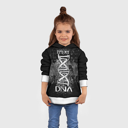 Детская толстовка Its my DNA / 3D-Белый – фото 4