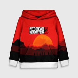 Толстовка-худи детская Red Dead Redemption game, цвет: 3D-белый