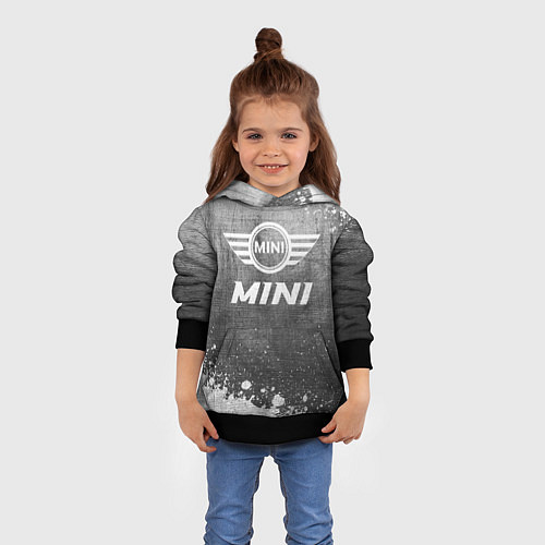 Детская толстовка Mini - grey gradient / 3D-Черный – фото 4