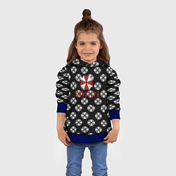 Толстовка-худи детская Resident evil pattern umbrella, цвет: 3D-синий — фото 2