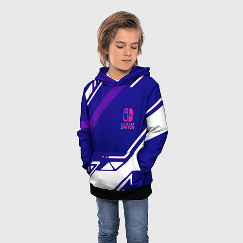 Детская толстовка Нинтендо геометрия киберспорт / 3D-Черный – фото 3