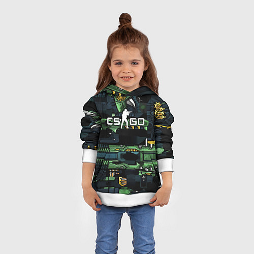 Детская толстовка Counter strike gamer / 3D-Белый – фото 4
