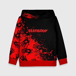 Детская толстовка Deathloop руки краска