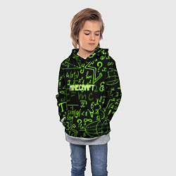 Толстовка-худи детская Minecraft символы, цвет: 3D-меланж — фото 2
