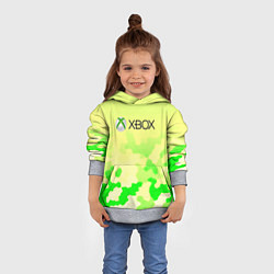 Толстовка-худи детская Xbox camo, цвет: 3D-меланж — фото 2
