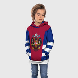 Толстовка-худи детская Российская империя геометрия, цвет: 3D-белый — фото 2