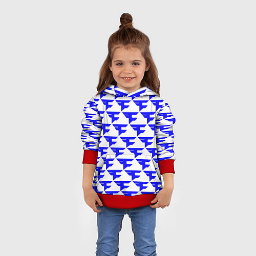 Детская толстовка Faze clan team / 3D-Красный – фото 4