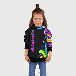 Толстовка-худи детская Geon Enduro graffitti, цвет: 3D-черный — фото 2