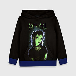 Толстовка-худи детская Goth girl - Beetlejuice, цвет: 3D-синий