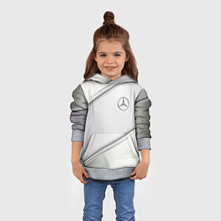 Толстовка-худи детская Mercedes benz metalic collection, цвет: 3D-меланж — фото 2