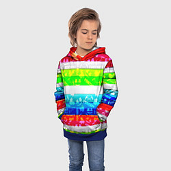 Толстовка-худи детская Fortnite color line, цвет: 3D-синий — фото 2