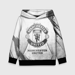 Детская толстовка Manchester United - white gradient