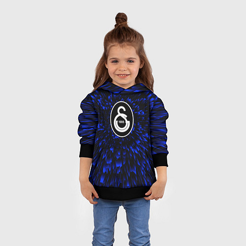 Детская толстовка Galatasaray blue energy / 3D-Черный – фото 4
