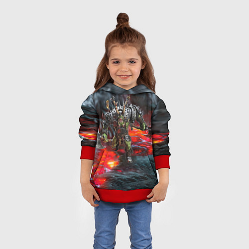 Детская толстовка Warhammer game / 3D-Красный – фото 4