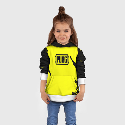 Детская толстовка PUBG краски текстура / 3D-Белый – фото 4