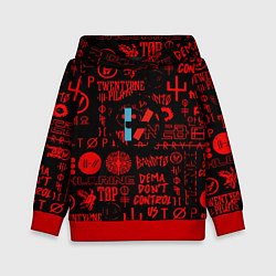 Детская толстовка Twenty one pilots pattern rock steel