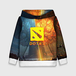 Толстовка-худи детская DOTA 2 лес эльфов, цвет: 3D-белый