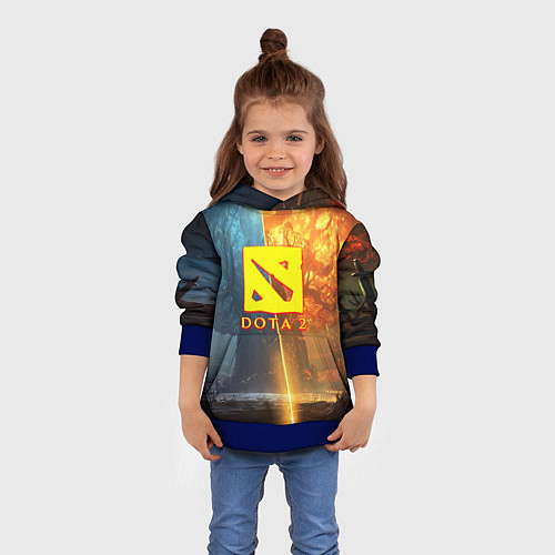Детская толстовка DOTA 2 лес эльфов / 3D-Синий – фото 4