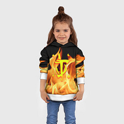 Толстовка-худи детская DOTA storm, цвет: 3D-белый — фото 2