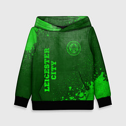 Детская толстовка Leicester City - green gradient вертикально