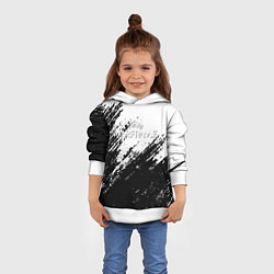 Толстовка-худи детская Warframe штриховка красок, цвет: 3D-белый — фото 2