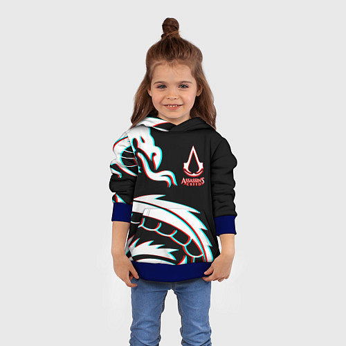 Детская толстовка Assassins Creed Shadows game / 3D-Синий – фото 4