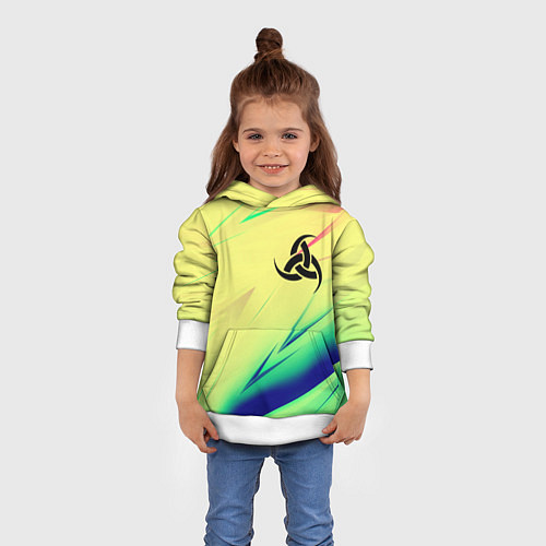 Детская толстовка Славянская символики лого / 3D-Белый – фото 4