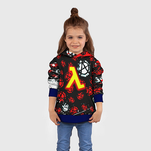 Детская толстовка Half life anarhy / 3D-Синий – фото 4