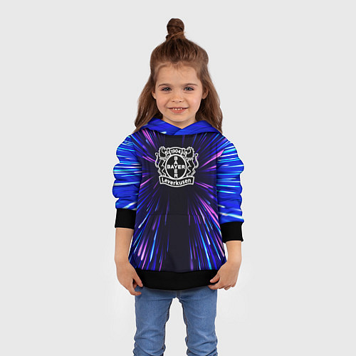 Детская толстовка Bayer 04 neon energy / 3D-Черный – фото 4