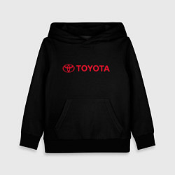 Детская толстовка Toyota red logo auto