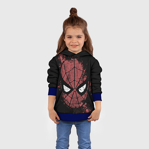 Детская толстовка Spider-man splashes / 3D-Синий – фото 4