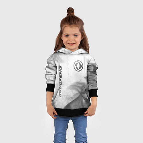 Детская толстовка Dongfeng - white gradient вертикально / 3D-Черный – фото 4