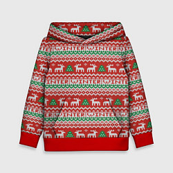 Детская толстовка Deer christmas pattern