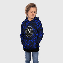 Толстовка-худи детская Napoli blue energy, цвет: 3D-черный — фото 2