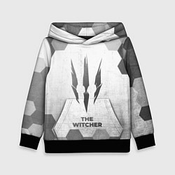 Толстовка-худи детская The Witcher - white gradient, цвет: 3D-черный