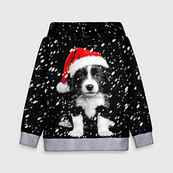 Детская толстовка Новогодний милый щенок