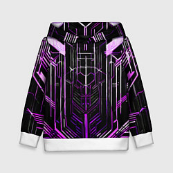 Детская толстовка Purple lines on a black background