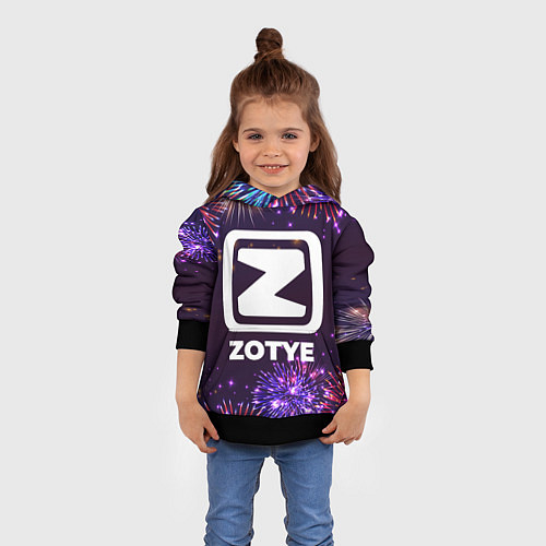 Детская толстовка Праздничный Zotye / 3D-Черный – фото 4