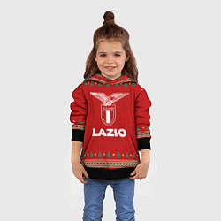 Толстовка-худи детская Lazio new year, цвет: 3D-черный — фото 2