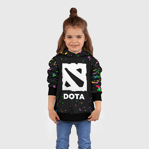 Детская толстовка Dota конфети / 3D-Черный – фото 4