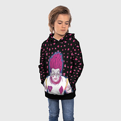 Толстовка-худи детская Hisoka Hunter x Hunter, цвет: 3D-черный — фото 2