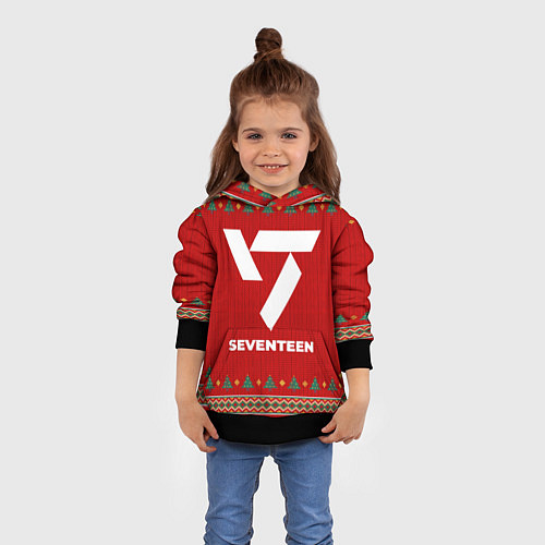 Детская толстовка Seventeen new year / 3D-Черный – фото 4