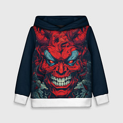 Толстовка-худи детская Red demon Oni, цвет: 3D-белый