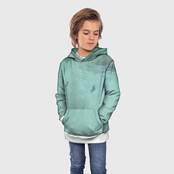 Толстовка-худи детская Лагуна sea, цвет: 3D-белый — фото 2