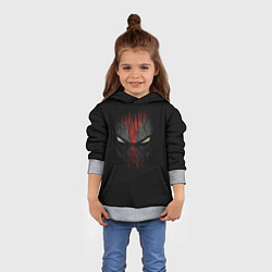 Толстовка-худи детская Darkness Deadpool, цвет: 3D-меланж — фото 2