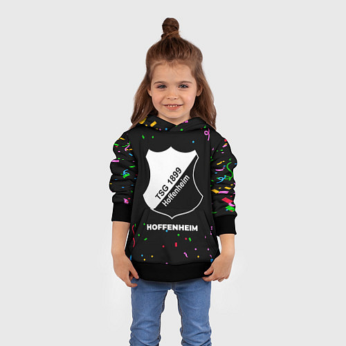 Детская толстовка Hoffenheim конфети / 3D-Черный – фото 4