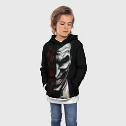 Толстовка-худи детская Joker in the dark, цвет: 3D-белый — фото 2